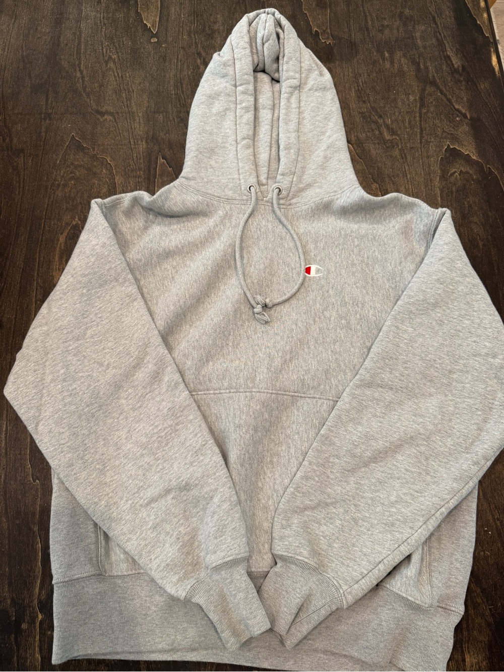 Champion Light Gray Pullover Hoodie
